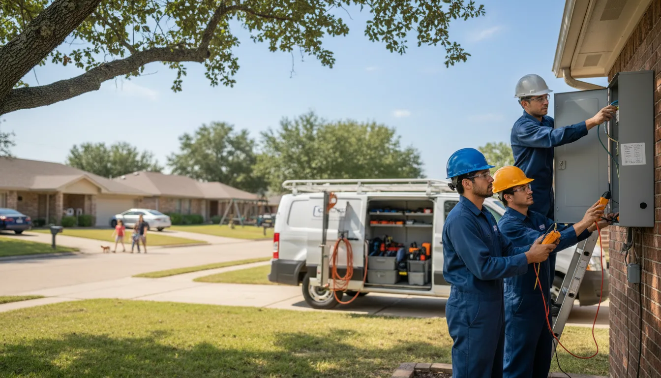 Certified electrician providing emergency electrical services in Cedarville, AR